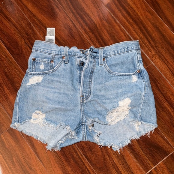Levi's Pants - Levi's Blue Distressed Jean Shorts